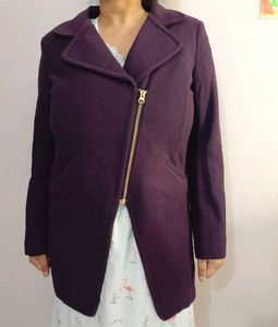 Pure Wool Solid Coat HONEY BY PANTALOONS