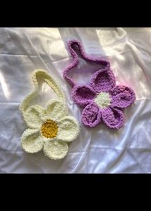 Ladies Sling Bag On Crochet