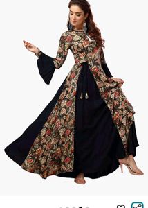 Women's Floral Anarkali Kurta