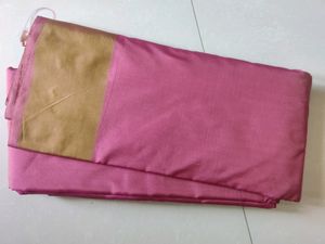 New simple silk saree onion pink colour