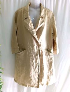 Imported Beige Lightweight Trench Coat