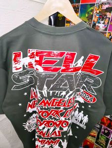 HELLSTAR GRAPHIC PRINTED OVERSIZE TEE ❤️‍🔥👽🔥
