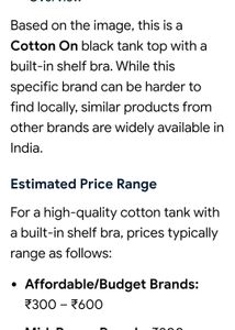 Tank Top with built in shelf bra