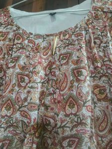 Tiered Paisley Print Ethnic Dress