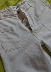 Wide Leg White Pants