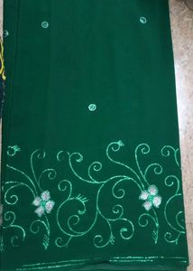 Chiffon Saree With Chamki Work