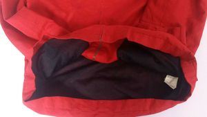 Men's Red Zip-Up Casual Jacket