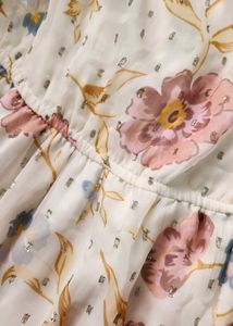 Floral Print maxi dress white brand new
