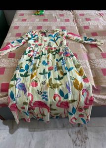 sale price is ₹250Flamingo Print Maxi Dress