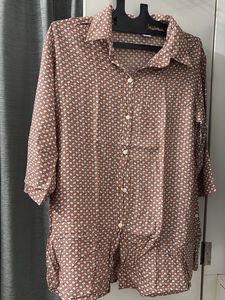 Vintage Floral Button-Up Shirt (any1)