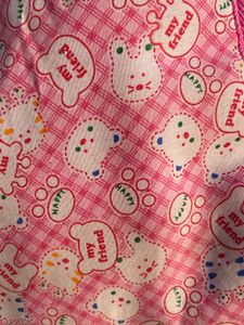 Cute Pink Cartoon Print Shoulder/Tote Bag