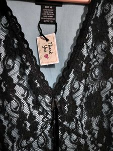 Elegant Black Lace Top