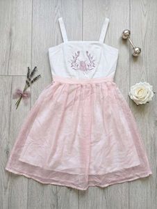 Cute Embroidered Spaghetti Strap Dress