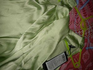 Mint Green Satin Halter Neck Top