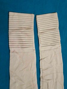 Beige Pants with Stud Details