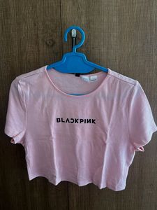 Pink BLACKPINK Cropped T-Shirt