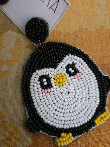 Cute Beaded Penguin Earrings