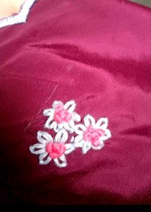 Purple Kurta Set with Palazzo