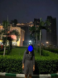 A short casual dress for occasional outing wear