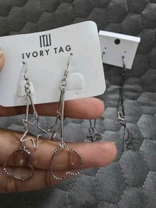 Set of 3 Pairs Dangle Earrings