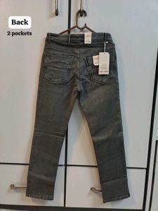 Classic Grey Denim Jeans