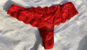 Sexy Red Lace Thong