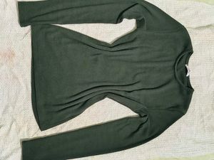 Solid Black Long Sleeve Top