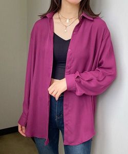 Self Design purple Shirt