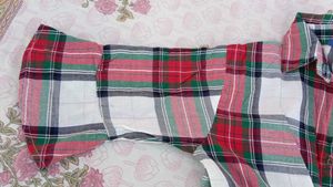 Plaid Twist Front Shirt