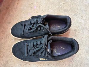 Puma Black Suede Sneakers
