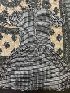 Chic Black &amp; White Gingham Dress