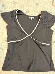 COMBO - H&amp;M crop top and a casual black to