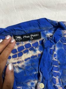 Blue Tie Dye Shirt
