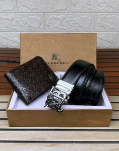 Burberry Belt and Wallet Set