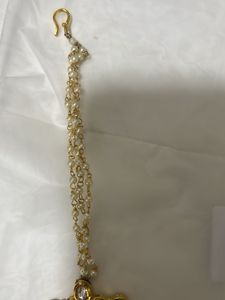 Elegant Maang Tikka with Pearls &amp; Stones