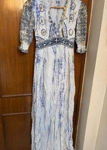 Bohemian Tie-Dye Maxi Dress