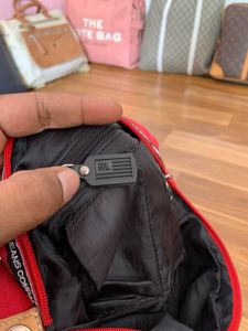 Ralph Lauren Polo Jeans Co. mini duffle/barrel bag