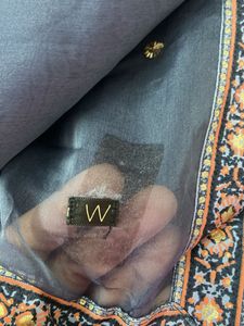 organza dupatta with sequence work four side print