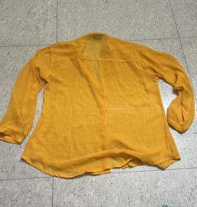 Women's Yellow Long Sleeve Top