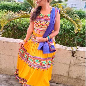 Traditional Gujarati Style Lehenga Choli Set