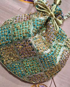 Potli Bag - Sequined &amp; Beaded