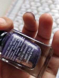 CEMERA Purple Glitter Nail Polish