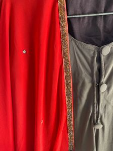 Beautiful Anarkali With Dupatta . Designer Piece ❤