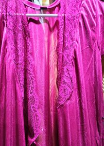 Satin Night Suit Set