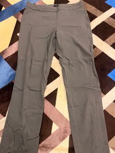 imported Greyish green Straight stretchable Pants