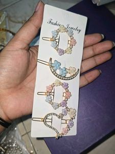 Cute Floral Hair Clips Set