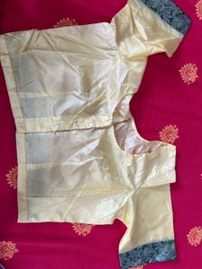 Beautiful Yellow Saree with Green Border