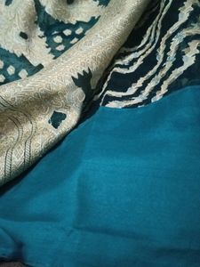 Woven Tissue Organza Saree Without Blouse