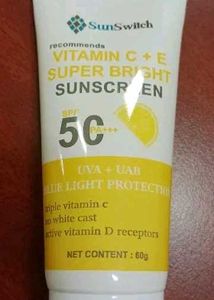 SunSwitch Vitamin C+E Super Bright Sunscreen