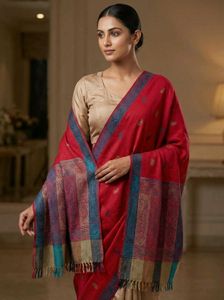 Red Wool Shawl